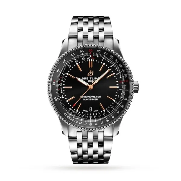 Breitling Navitimer Men Automatic Black Stainless Steel Watch A17326241B1A1