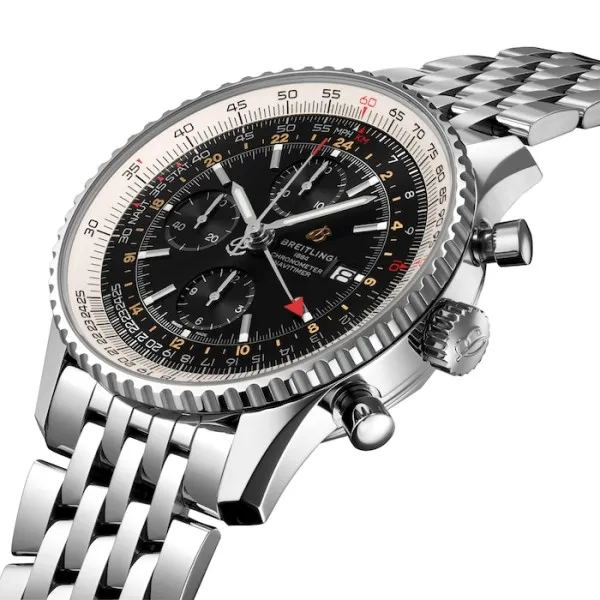 Breitling Navitimer Men Automatic Black Stainless Steel Watch A24322121B2A1 photo 2