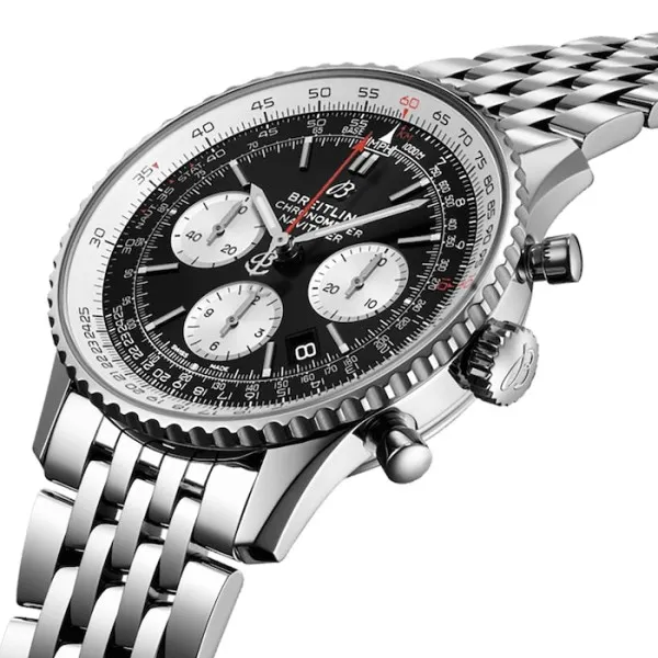 Breitling Navitimer Men Automatic Black Stainless Steel Watch AB0121211B1A1 photo 2