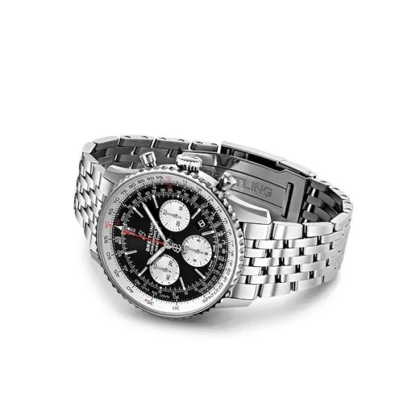 Breitling Navitimer Men Automatic Black Stainless Steel Watch AB0121211B1A1 photo 3