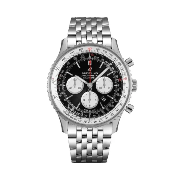 Breitling Navitimer Men Automatic Black Stainless Steel Watch AB0127211B1A1