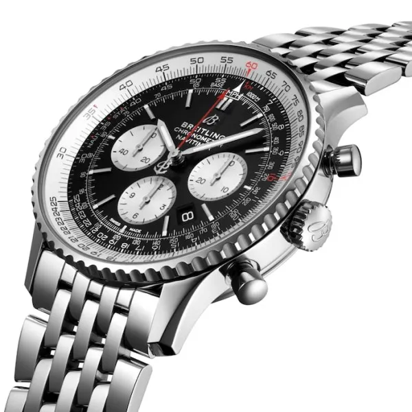 Breitling Navitimer Men Automatic Black Stainless Steel Watch AB0127211B1A1 photo 2