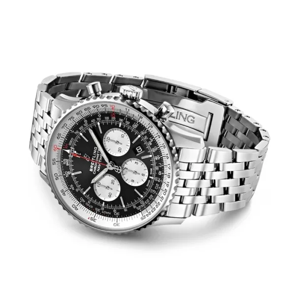 Breitling Navitimer Men Automatic Black Stainless Steel Watch AB0127211B1A1 photo 3
