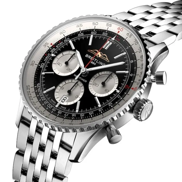 Breitling Navitimer Men Automatic Black Stainless Steel Watch AB0138211B1A1 photo 2