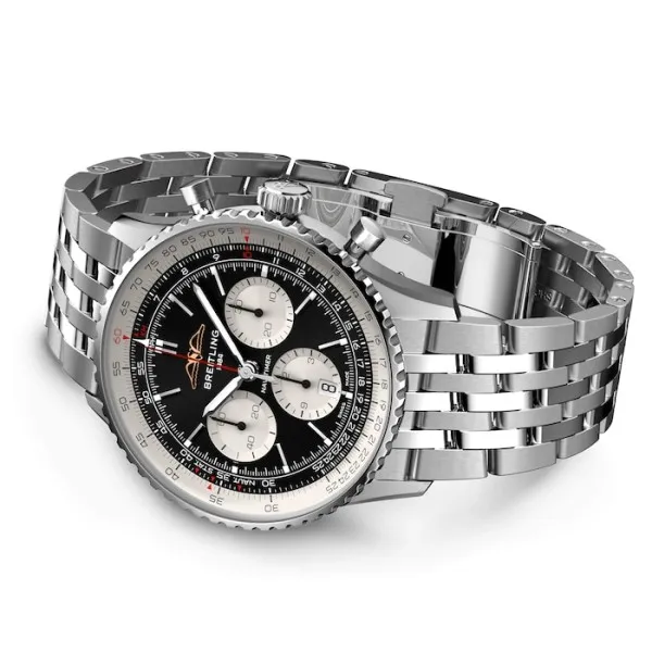 Breitling Navitimer Men Automatic Black Stainless Steel Watch AB0138211B1A1 photo 3