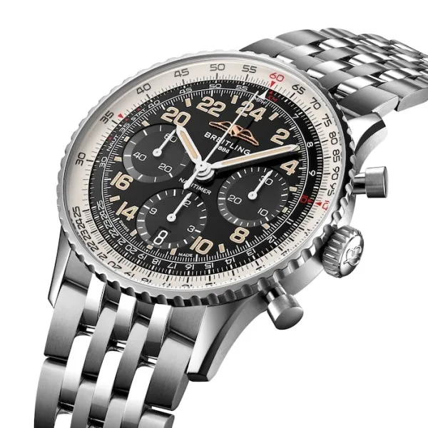 Breitling Navitimer Men Automatic Black Stainless Steel Watch PB02301A1B1A1 photo 2
