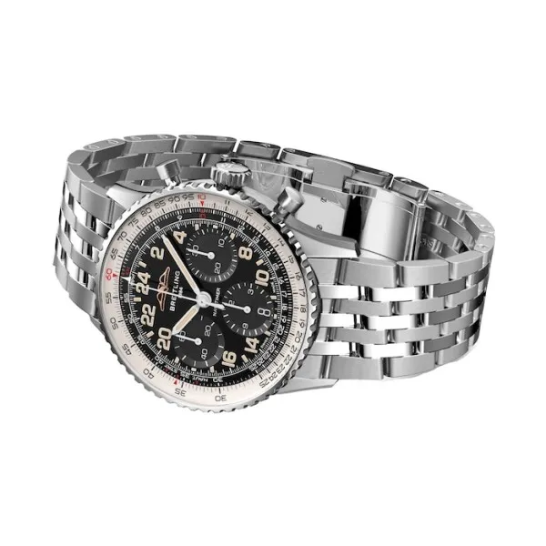 Breitling Navitimer Men Automatic Black Stainless Steel Watch PB02301A1B1A1 photo 3