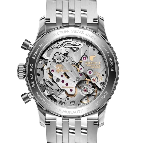 Breitling Navitimer Men Automatic Black Stainless Steel Watch PB02301A1B1A1 photo 4