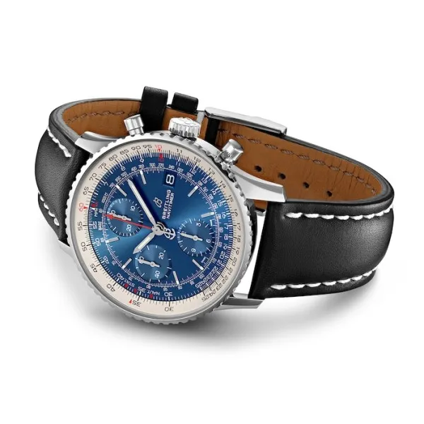 Breitling Navitimer Men Automatic Blue Leather Watch A13324121C1X1 photo 3