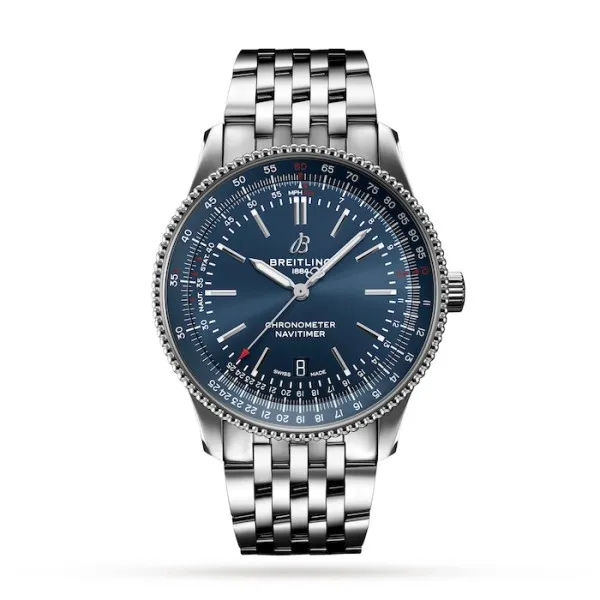 Breitling Navitimer Men Automatic Blue Stainless Steel Watch A17326161C1A1