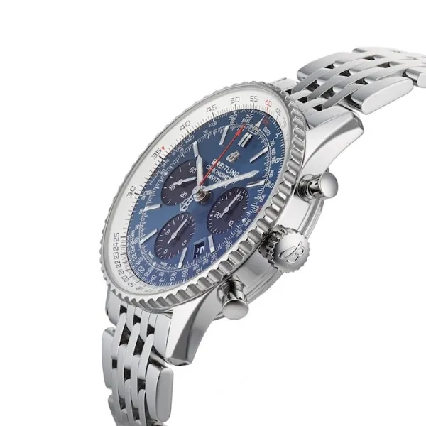 Breitling Navitimer Men Automatic Blue Stainless Steel Watch AB0121211C1A1 - Photo 5