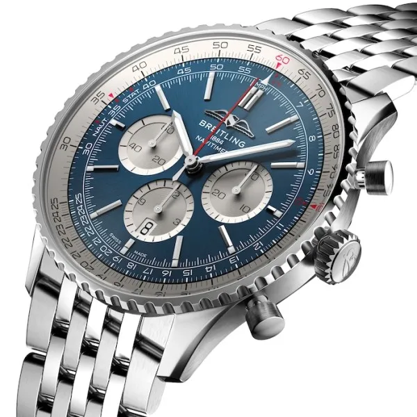 Breitling Navitimer Men Automatic Blue Stainless Steel Watch AB0137211C1A1 photo 2