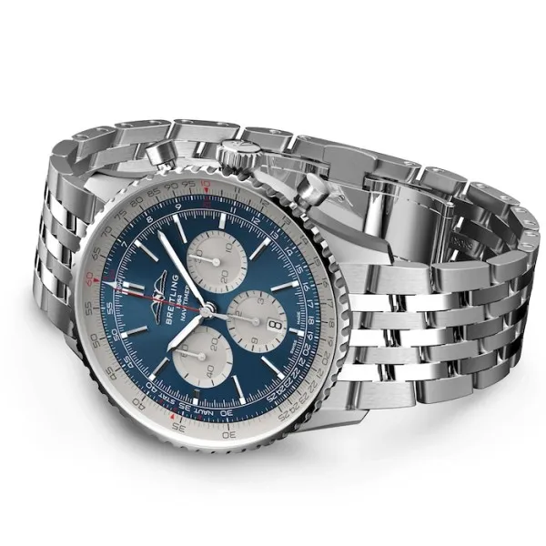 Breitling Navitimer Men Automatic Blue Stainless Steel Watch AB0137211C1A1 photo 3