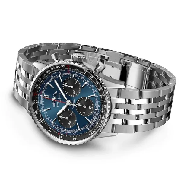 Breitling Navitimer Men Automatic Blue Stainless Steel Watch AB0139241C1A1 photo 3