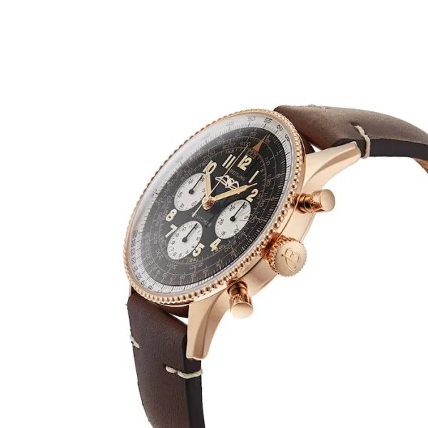 Breitling Navitimer Men Automatic Brown Leather Watch RB0910371B1X1 - Photo 2