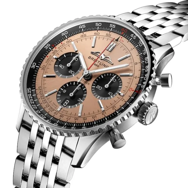Breitling Navitimer Men Automatic Copper Stainless Steel Watch AB0138241K1A1 photo 2