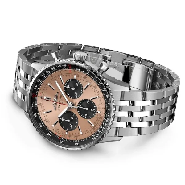 Breitling Navitimer Men Automatic Copper Stainless Steel Watch AB0138241K1A1 photo 3