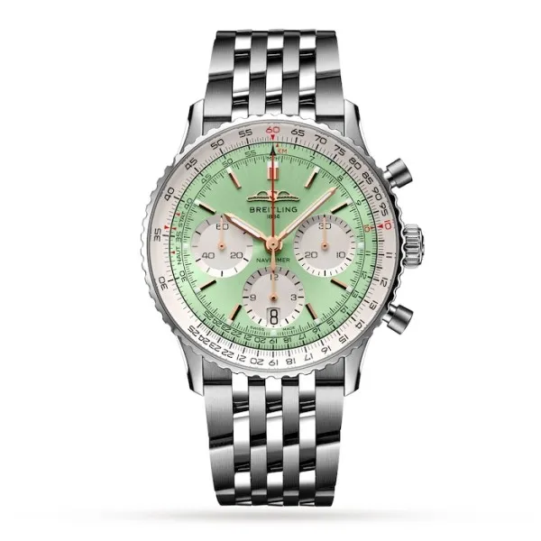Breitling Navitimer Men Automatic Mint Stainless Steel Watch AB0139211L1A1 - Photo 2