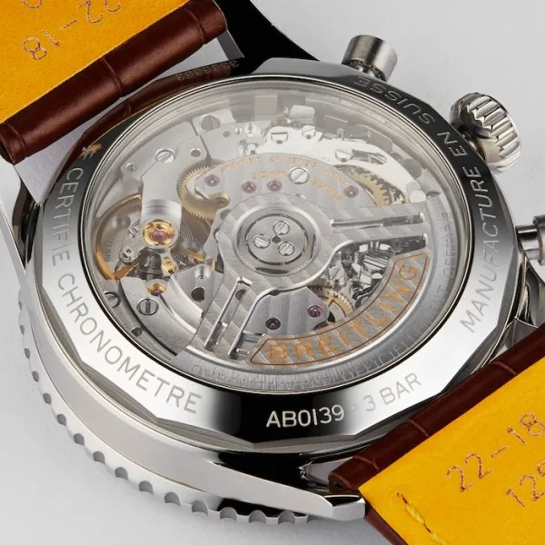Breitling Navitimer Men Automatic Silver Alligator Watch AB0139211G1P1 photo 3