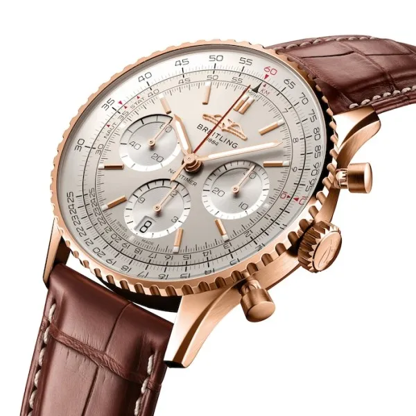 Breitling Navitimer Men Automatic Silver Alligator Watch RB0139211G1P1 photo 3