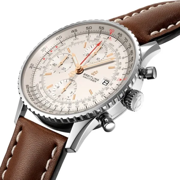 Breitling Navitimer Men Automatic Silver Leather Watch A13324121G1X1 photo 2