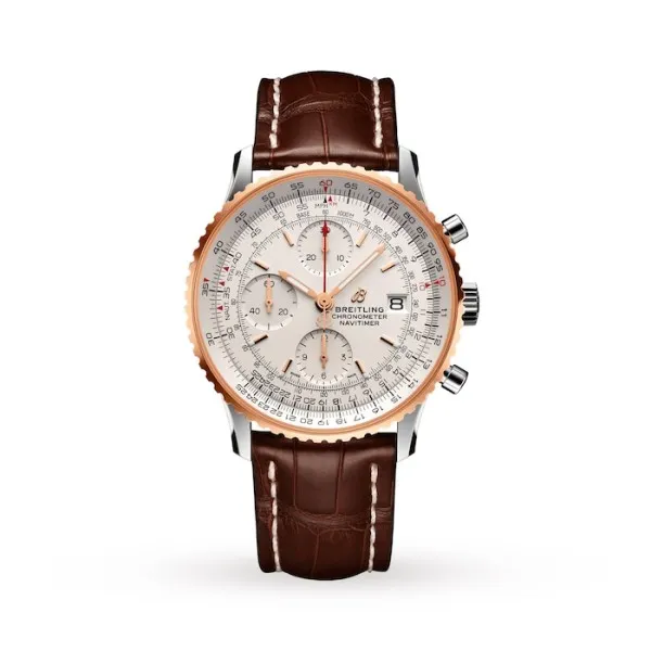 Breitling Navitimer Men Automatic Silver Leather Watch U13324211G1P2 - Photo 5