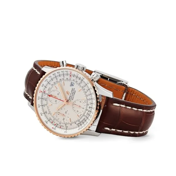 Breitling Navitimer Men Automatic Silver Leather Watch U13324211G1P2 photo 2