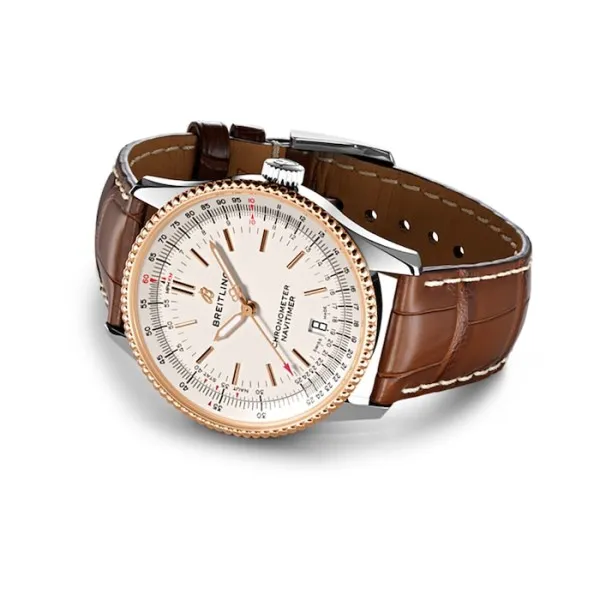 Breitling Navitimer Men Automatic Silver Leather Watch U17325211G1P1 photo 2