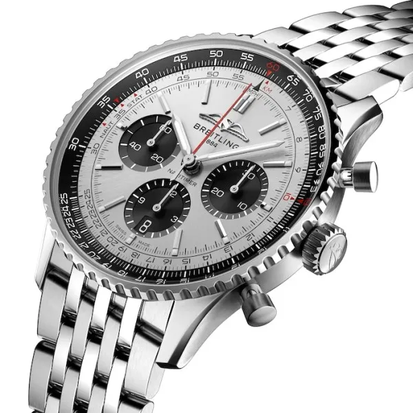 Breitling Navitimer Men Automatic Silver Stainless Steel Watch AB0138241G1A1 photo 2