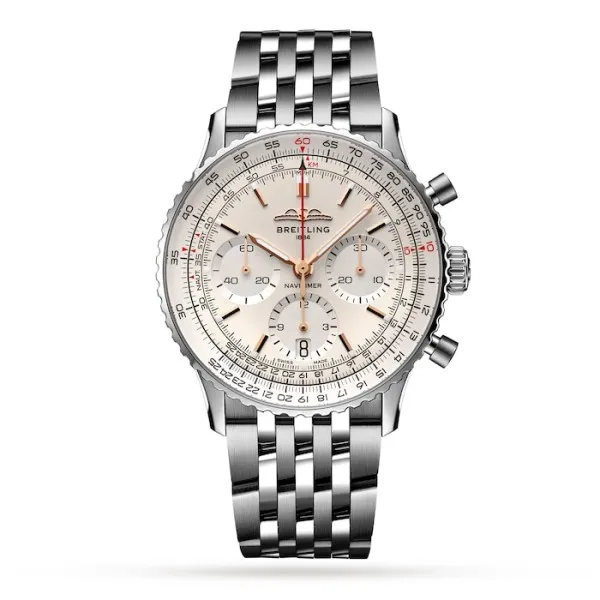 Breitling Navitimer Men Automatic Silver Stainless Steel Watch AB0139211G1A1 photo 3