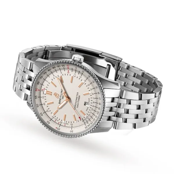 Breitling Navitimer Men Automatic White Stainless Steel Watch A17326211G1A1 photo 3