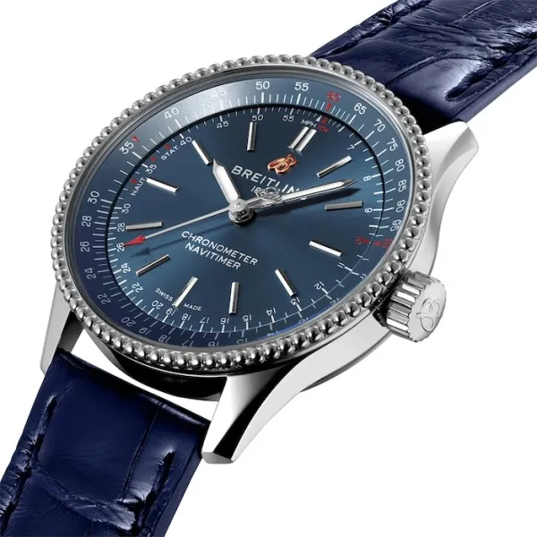 Breitling Navitimer Women Automatic Blue Crocodile Watch A17395161C1P1 photo 2