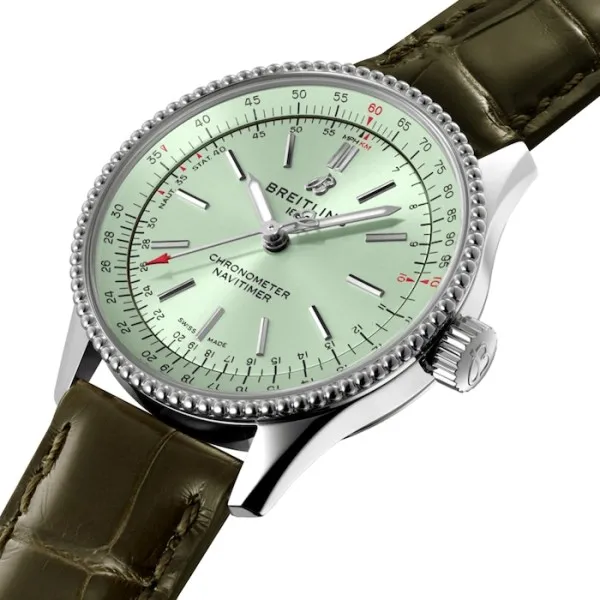 Breitling Navitimer Women Automatic Green Alligator Watch A17395361L1P2 photo 2