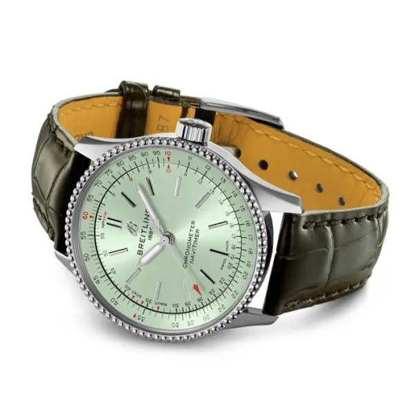Breitling Navitimer Women Automatic Green Alligator Watch A17395361L1P2 photo 3