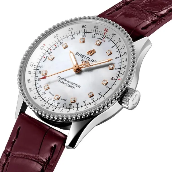 Breitling Navitimer Women Automatic Mother of Pearl Crocodile Watch A17395211A1P1 photo 2