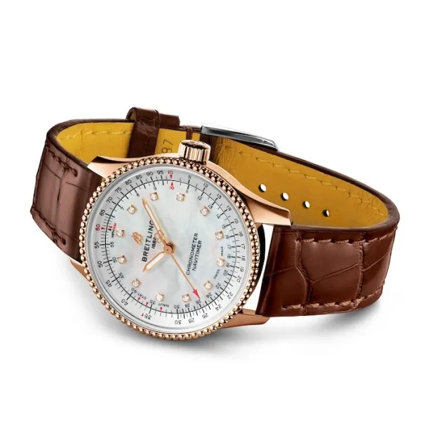 Breitling Navitimer Women Automatic Mother of Pearl Crocodile Watch R17395211A1P1 photo 3
