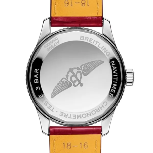 Breitling Navitimer Women Automatic Mother of Pearl Leather Watch A17395211A1P6 photo 4