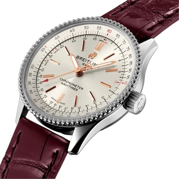 Breitling Navitimer Women Automatic Silver Crocodile Watch A17395F41G1P1 photo 2