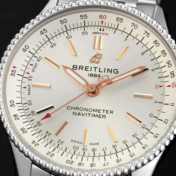 Breitling Navitimer Women Automatic Silver Stainless Steel Watch A17395F41G1A1