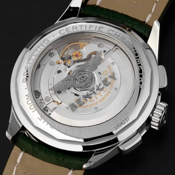 Breitling Premier Bentley Men Automatic Green Leather Watch AB0118A11L1X1 - Photo 2