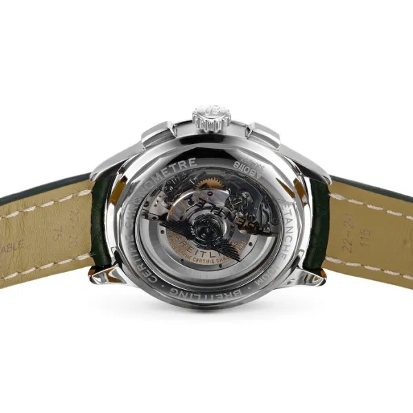 Breitling Premier Bentley Men Automatic Green Leather Watch AB0118A11L1X1 photo 3