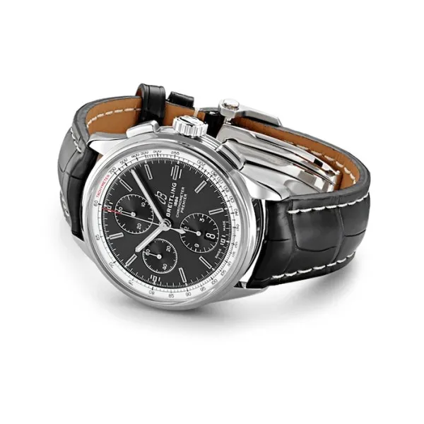 Breitling Premier Men Automatic Black Crocodile Watch A13315351B1P1 photo 3