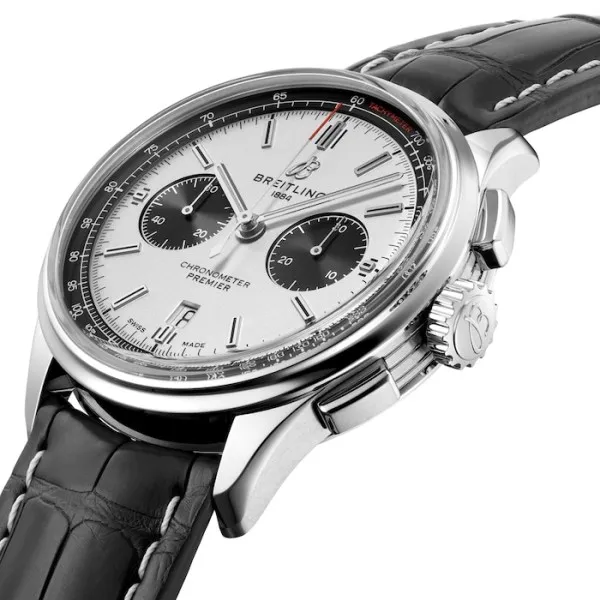 Breitling Premier Men Automatic Black Crocodile Watch AB0118221G1P1 photo 2