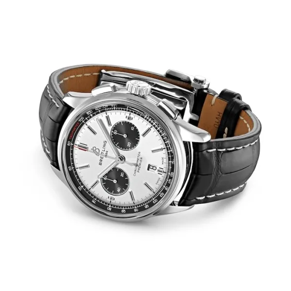 Breitling Premier Men Automatic Black Crocodile Watch AB0118221G1P1 photo 3