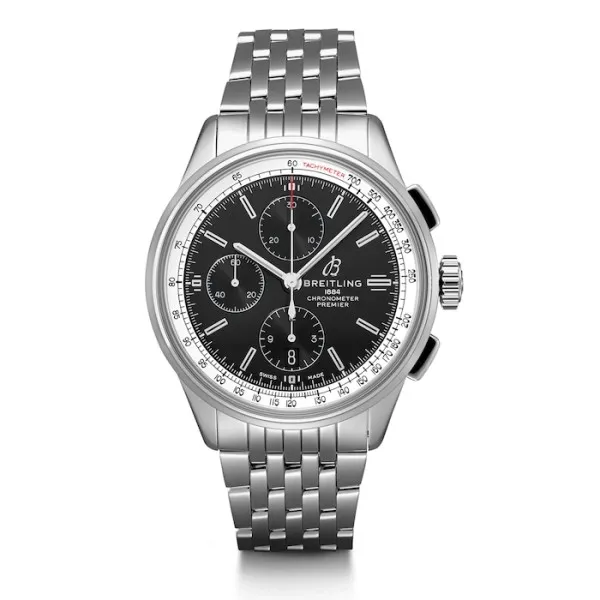 Breitling Premier Men Automatic Black Stainless Steel Watch A13315351B1A1 - Photo 2