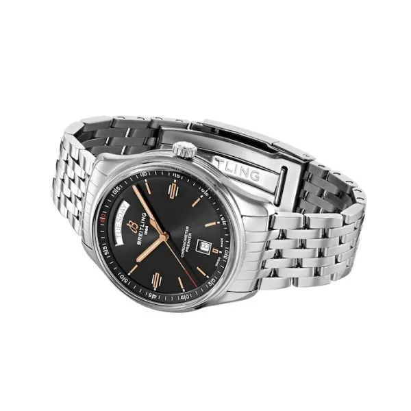 Breitling Premier Men Automatic Black Stainless Steel Watch A45340241B1A1 photo 3