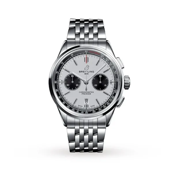 Breitling Premier Men Automatic Black Stainless Steel Watch AB0118221G1A1 - Photo 2