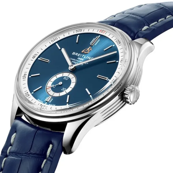 Breitling Premier Men Automatic Blue Crocodile Watch A37340351C1P1 photo 2