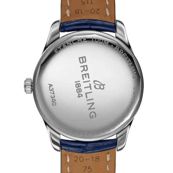 Breitling Premier Men Automatic Blue Crocodile Watch A37340351C1P1 photo 3