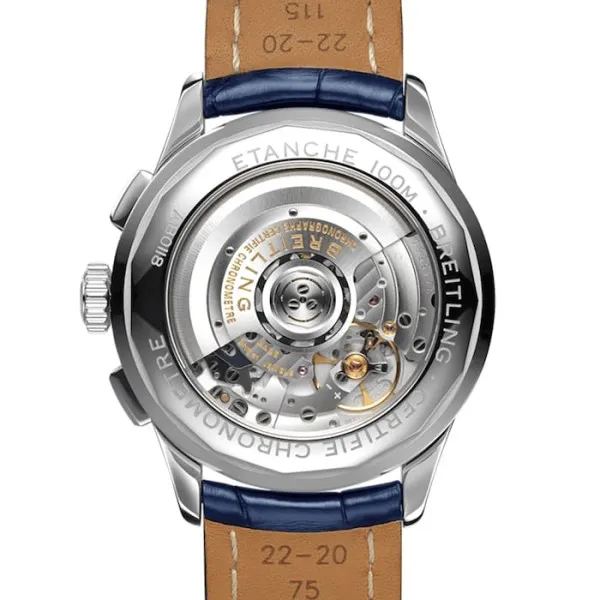 Breitling Premier Men Automatic Blue Crocodile Watch AB0118A61C1P1 photo 3
